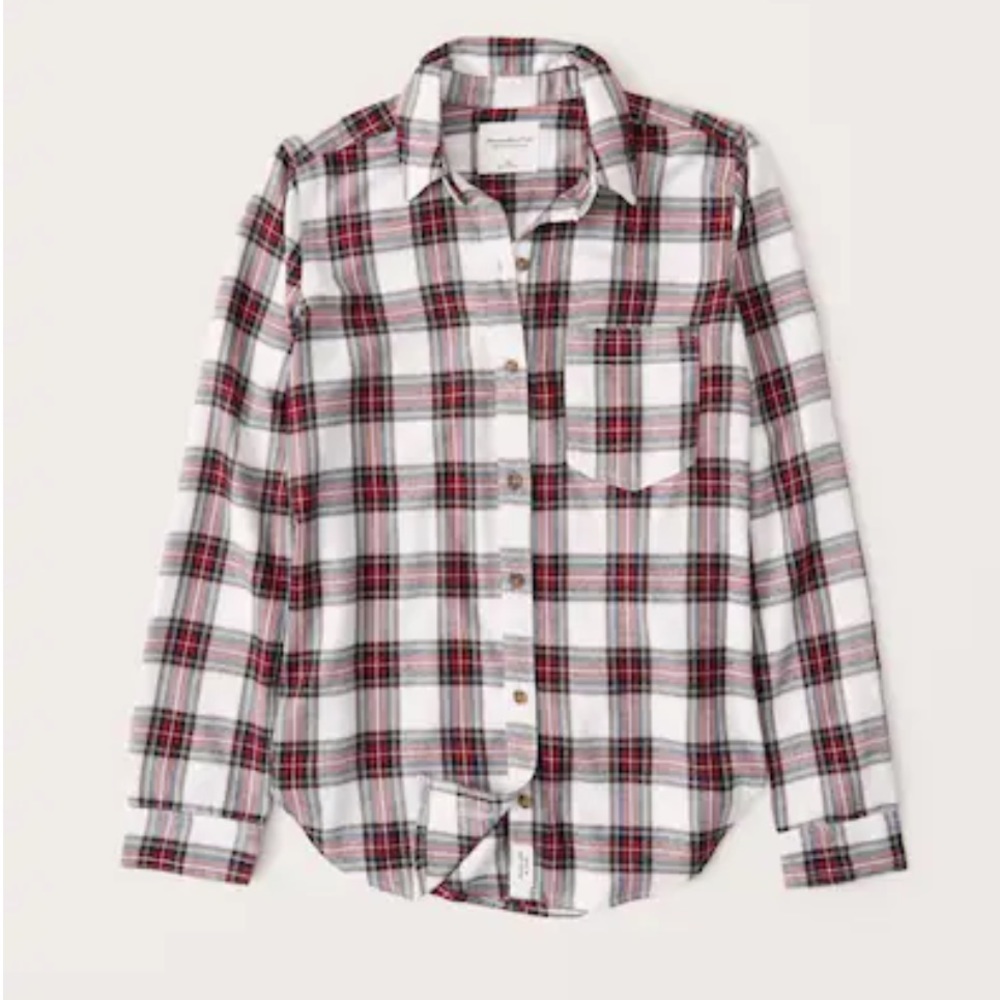Abercrombie & Fitch Plaid Top